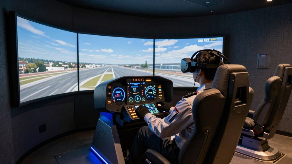 immersive vr flight setup