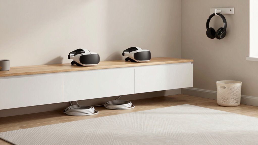 maintain clean organized vr space