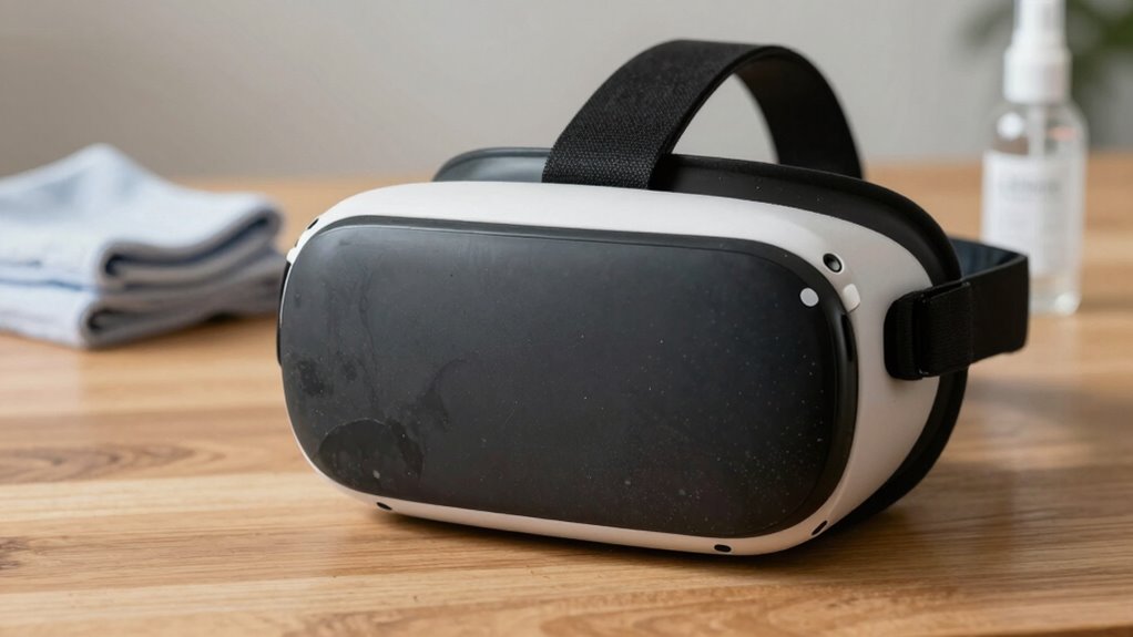 maintain clean vr equipment