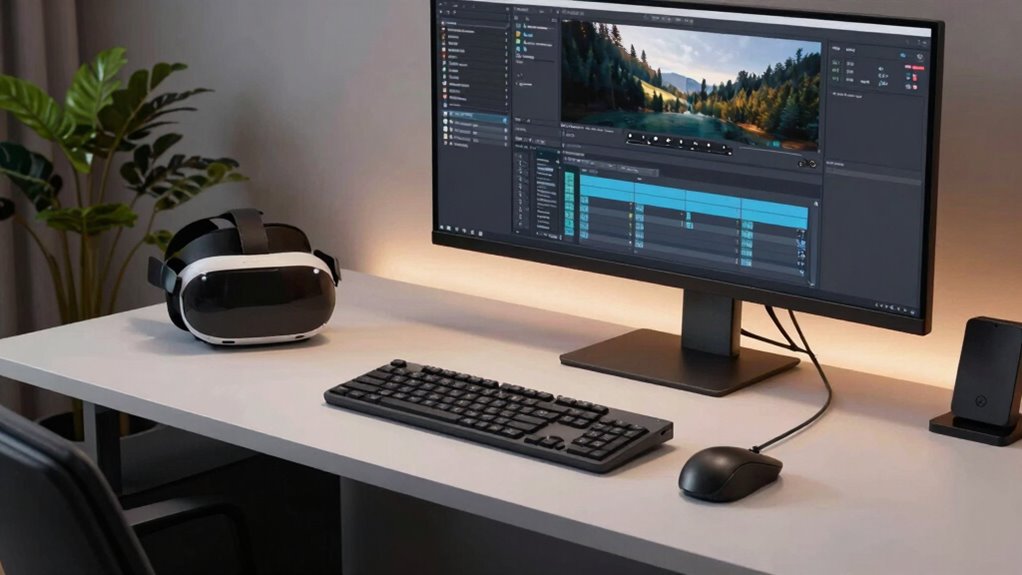 multifunctional vr editing desk