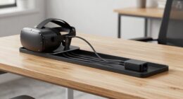 organized workspace cable management