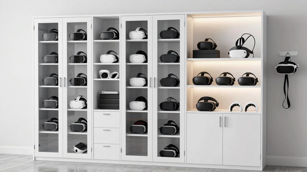 stylish organized vr storage