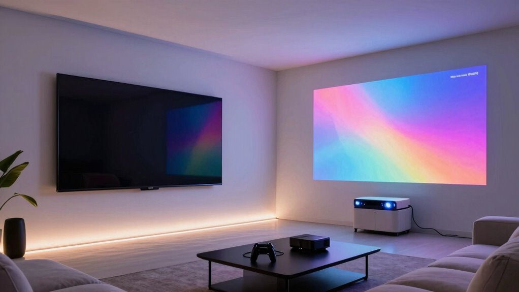 tv or projector choice