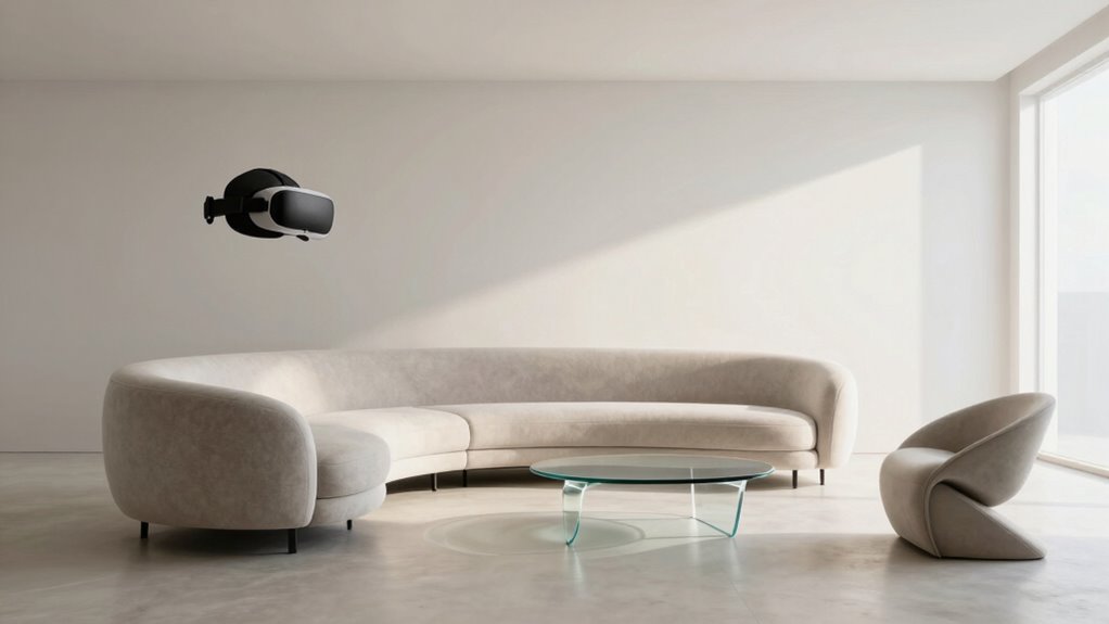 vr compatible furniture arrangement