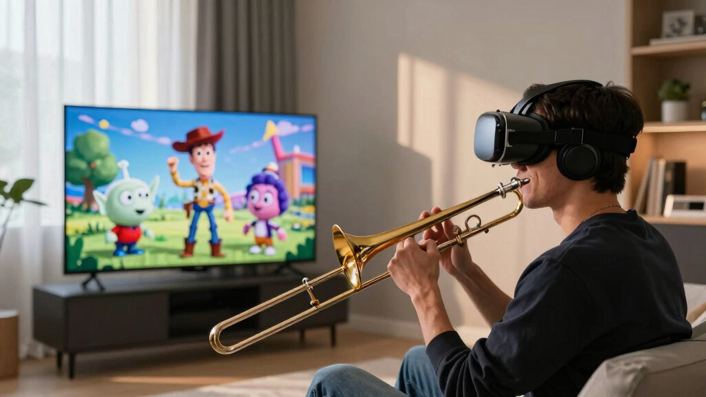Disney Song Pack Comes to ‘Trombone Champ’ VR in July, Including Toy Story & Little Mermaid Environments