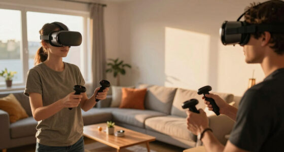 Two Players, One Real Room, Their Own Furniture As The Level - Filmed From A Third Headset