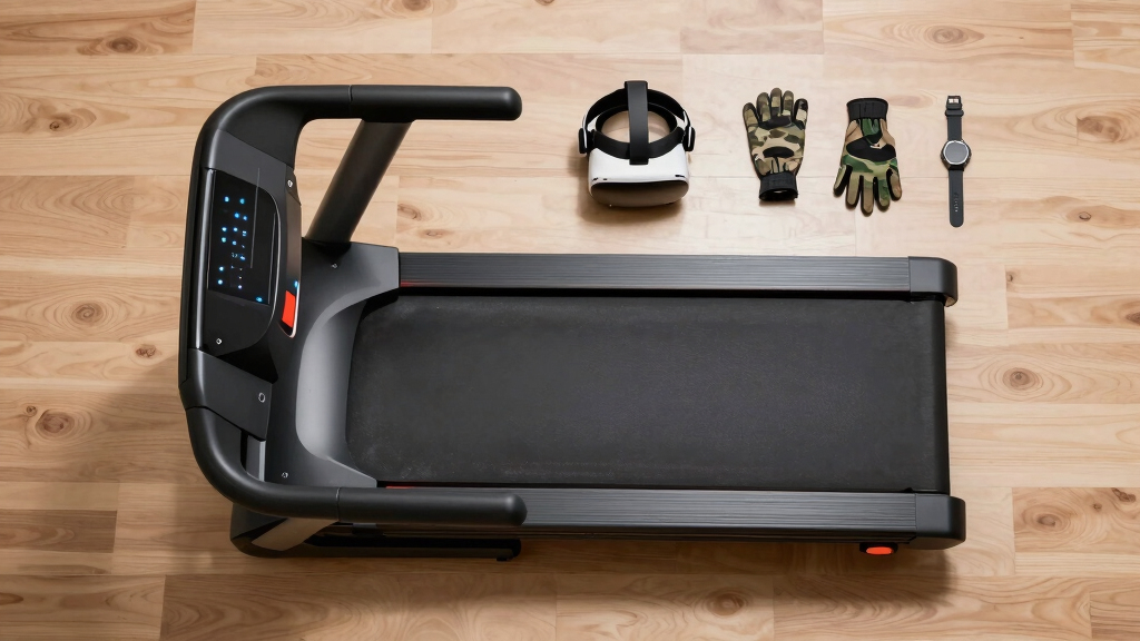 Virtual Reality Treadmill Simulates Military Training Scenarios