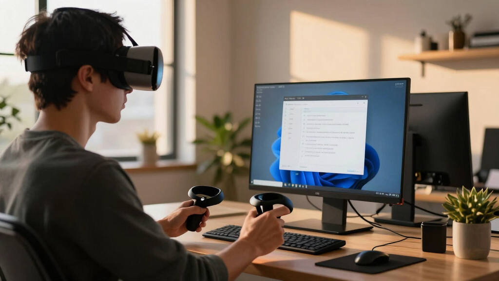 We Made OVERAY DESK, An XR Workspace App For Using Your PC In VR