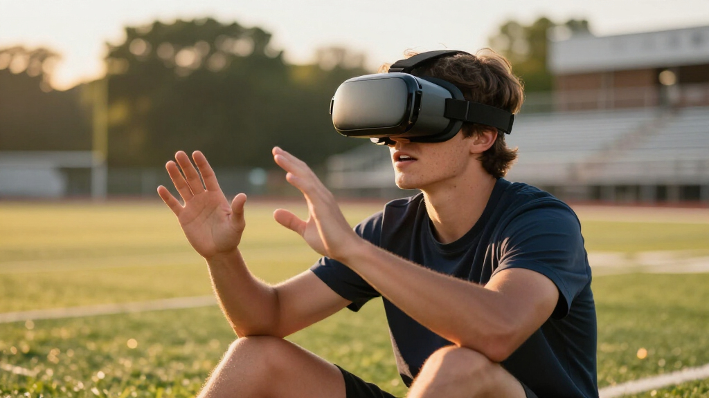 College Football Program Utilizing Virtual Reality Headset