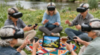 Riverside Senior Center Patrons Skydive, Go To The Zoo — Via Virtual Reality