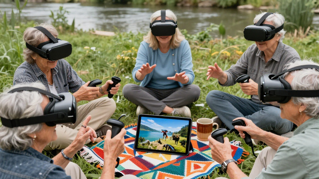 Riverside Senior Center Patrons Skydive, Go To The Zoo — Via Virtual Reality