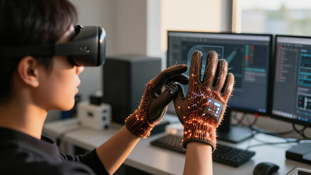 Weaving The Future Of Virtual And Augmented Reality With Triboelectric Fibers For Self-powered Sensing